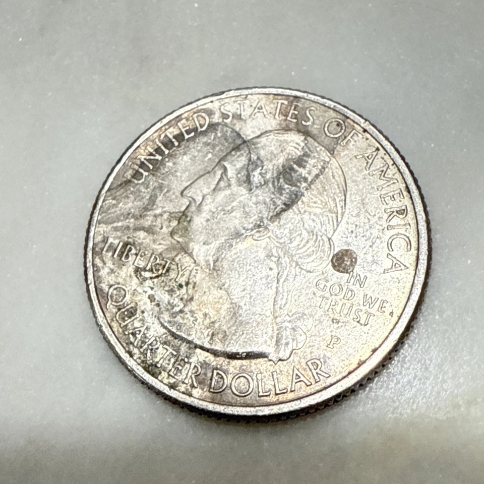 Washington Quarter. 2015 P Bombay Hook. Strike Error. Circulated. - Image 2 of 4