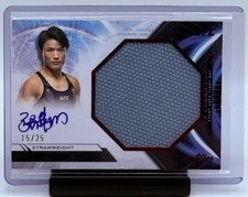 2024 Topps UFC Knockout Zhang Weili Jumbo Fight Mat Relic On Card Auto Red /25