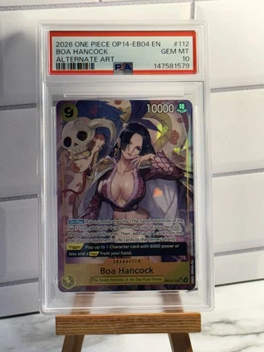 One Piece OP14-EB04 the Azure Sea's Seven Boa Hancock ALT ART OP14-112 PSA 10