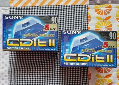 Sony Kassetten 2x 5-er Pack Sony Kassetten Chrome 90 min. im Slide Case OVP
