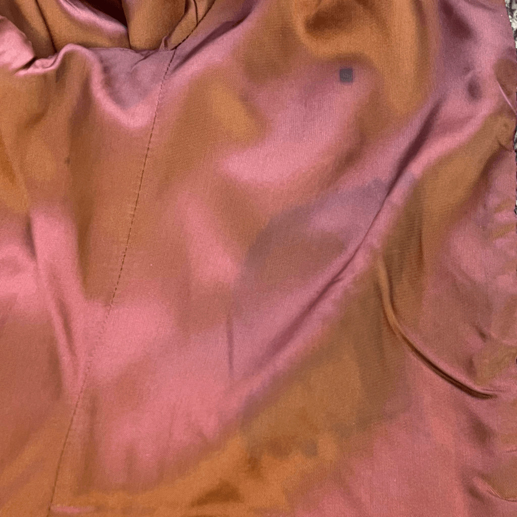 Pendleton Herringbone Tan Button Up Lined Wool Co… - image 11