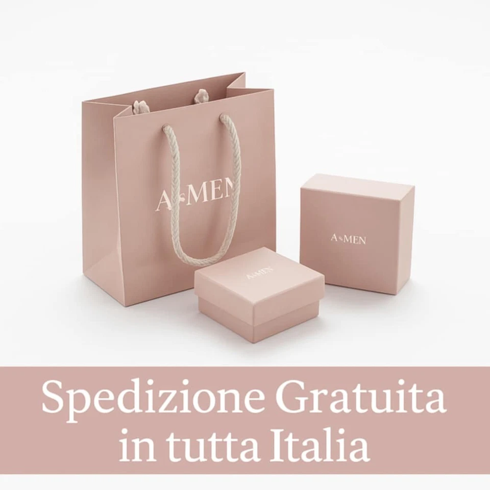 Collana Donna Argento 925 Punto Luce Zircone Girocollo Elegante Amen CLSO60BB - Immagine 3 di 3