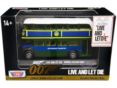 Motormax 79846 Double Decker Bus ''San Monique Transport'' James Bond