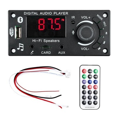 2x50W 100W Verstärker Bluetooth 5.0 MP3--Board DIY Auto MP3-Player USB FM A6215