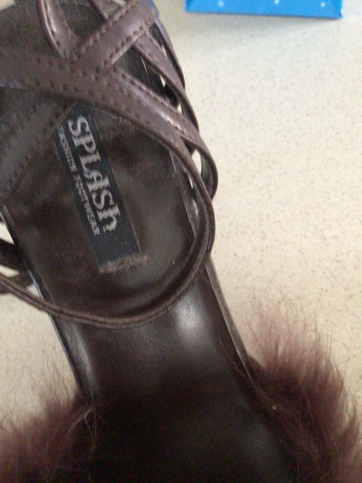 Brown leather shoes with "fluff". real leather an… - image 3