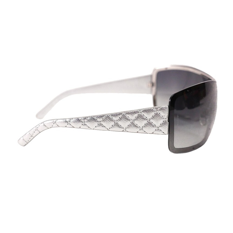 Chanel Black/Silver Shield Sunglasses From the Collection of Elton John eBay