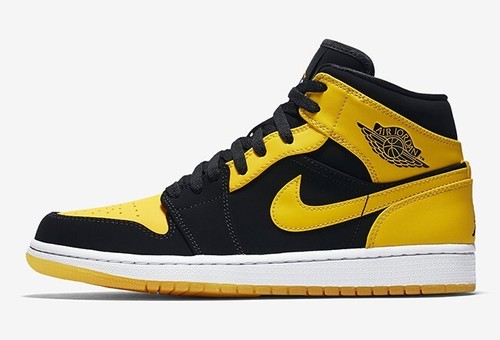 NIB DS Air Jordan 1 Retro 'New Love' 2017 - Sz 13 - 554724-035 - Black/Yellow - Picture 7 of 19