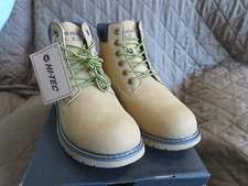 Men's Work Boots Size 11M Hi Tec Soft Toe 6" Reznor Nubuck Wheat Tan CH80053M-T