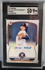 Chayce McDermott 2023 Bowman PPA-CMT Orioles PSA 9 Auto 10 