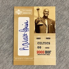 2003-04 Upper Deck UD Legends Robert Parish Legendary Signatures SP Auto HOF