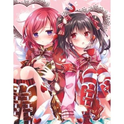 lovelive Niko Yazawa & Maki Nishikino doujin Card Sleeve Protector