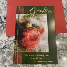Merry Christmas Grandson Very Much You’re Loved 5.5” x 8” Hallmark Greeting Card