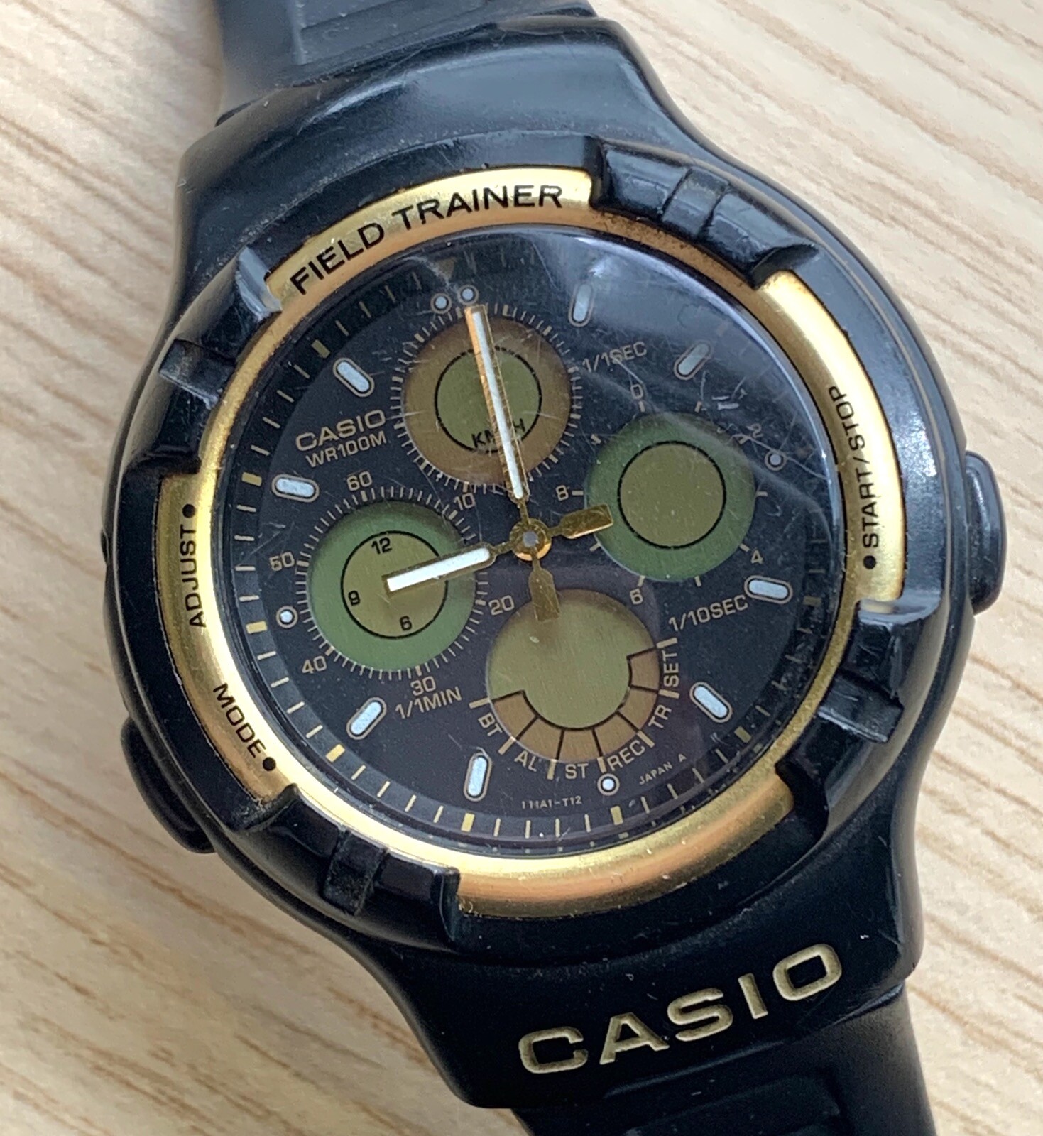 Casio 385 AW-40 Field Trainer ANA DIGI vintage 42 mm NO Funciona for parts  | eBay