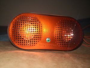 orange sony speaker