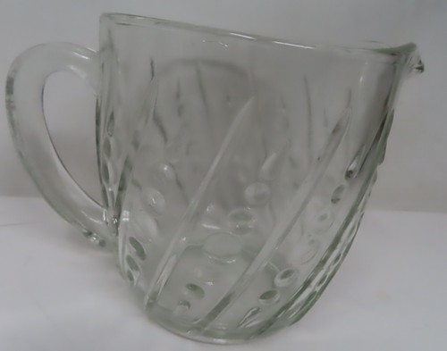 Anchor Hocking Bead And Bar 20oz Milk Pitcher 4.5 In Tall - Picture 2 of 3