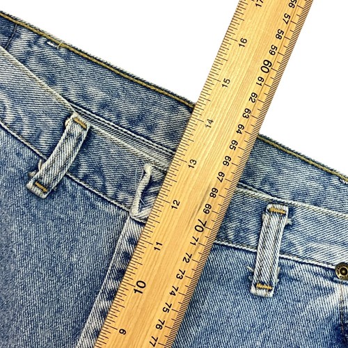 Vintage Wrangler Jeans Regular Fit Blue Mens 38W 30L Made in USA Denim - Picture 10 of 14