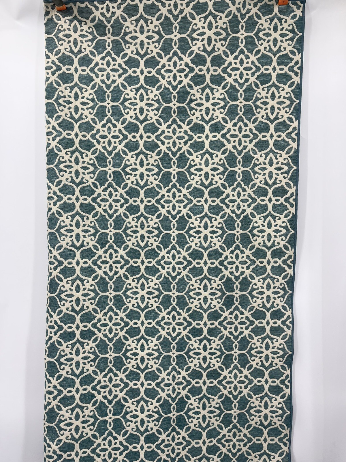Ruggable Rug Cover 5 x 7 Teal Scroll Washable Rug No Pad eBay