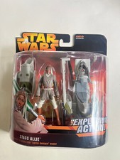 Star Wars ROTS Jedi Stass Allie w speeder bike MIP 2005 revenge sith 625