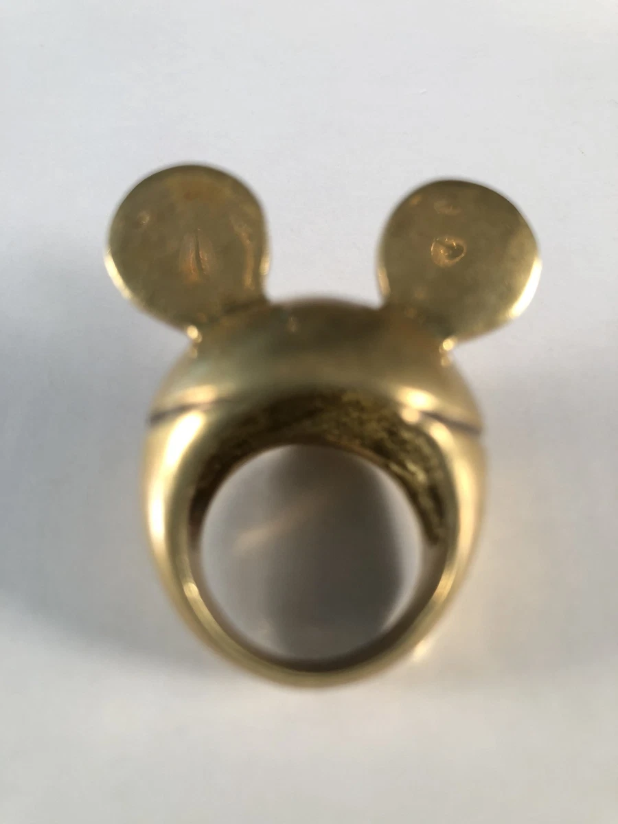 Mickey Mouse Chuncky Brass Ears Ring