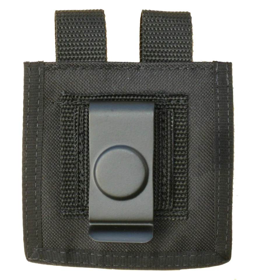 Black Double Magazine Pouch for Ruger LCP & S&W Bodyguard 380 Pistols  - Image 3 of 3