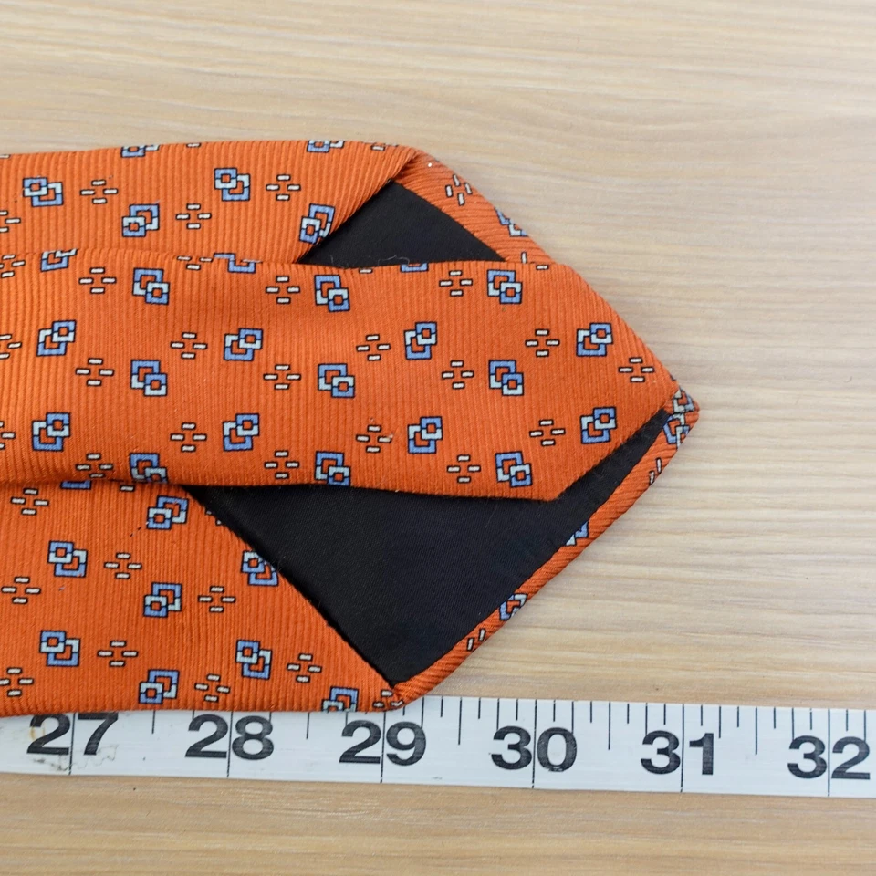 Corbata italiana de seda para hombre naranja quemada JOS A BANK traje preppy dinero antiguo ITALIA Foto 4 de 4