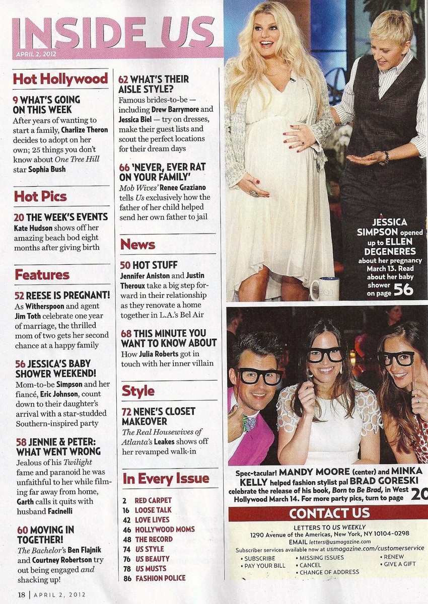US WEEKLY Magazine April 2 2012 Reese Witherspoon Kate