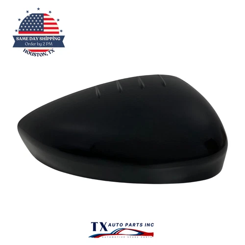 Side Mirror Cover Cap for 11-19 FORD FIESTA Paint to Match Black Passenger Side