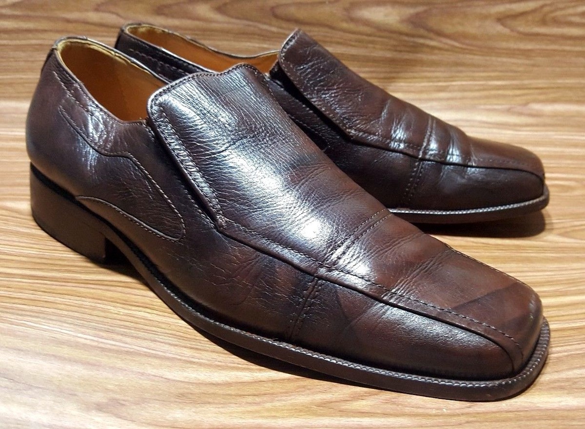 BOSTONIAN MENS LOAFERS SLIP ON BROWN LEATHER DRESS SHOES 9 D  display picture 2