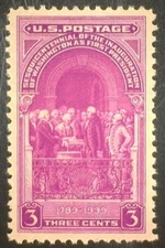Sc #854 - 3c Washington Inauguration - MNH  - XFS - Very Nice Stamp!!