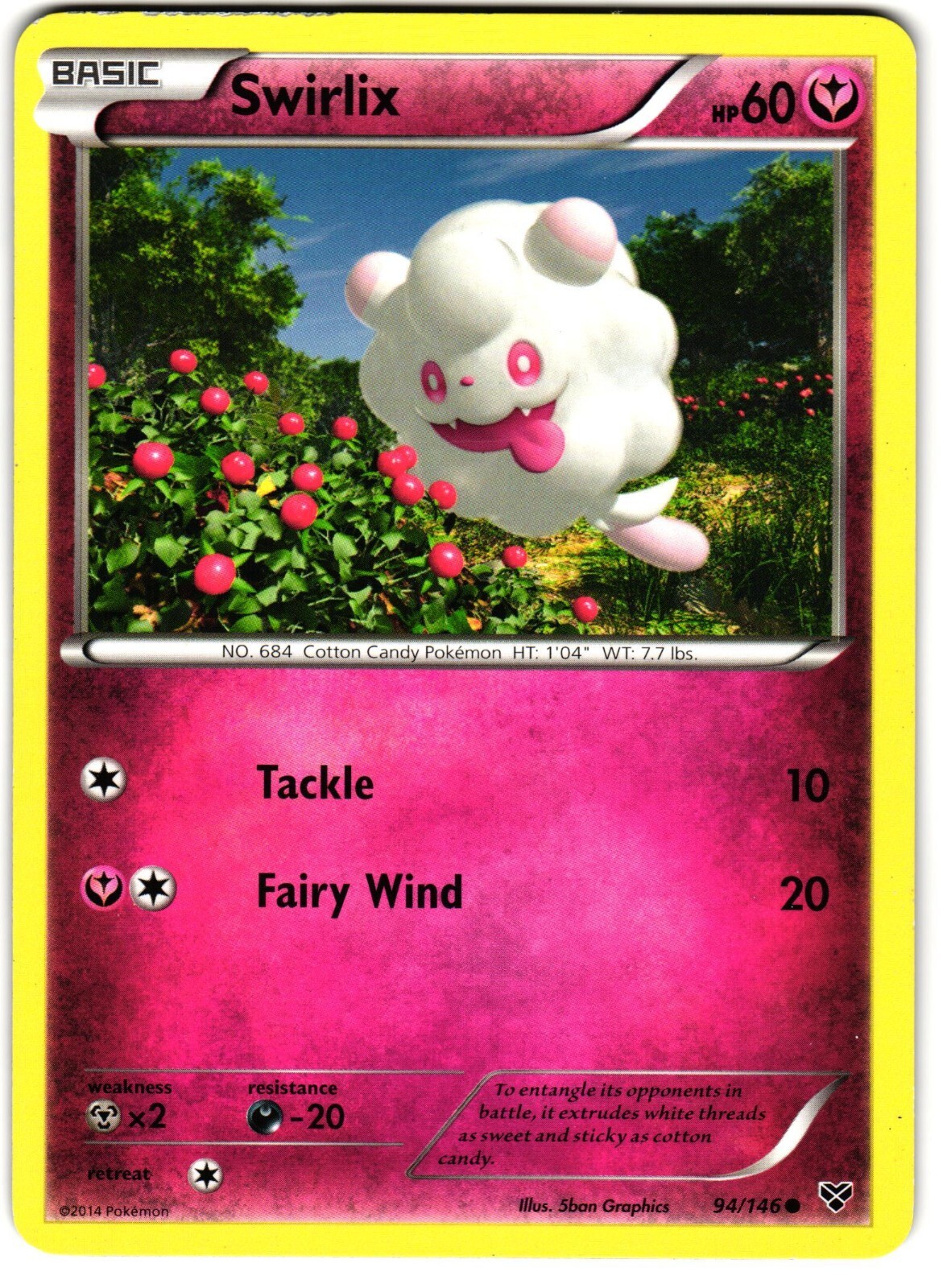 Swirlix 94/146 Pokemon XY: XY