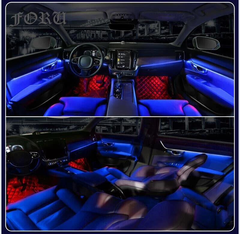 64 цвета внешнего освещения подходят для внутренних светодиодных полосок Volvo S90 V90 2017-2020 - Изображение 4 из 4