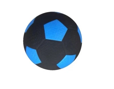 Straßenfußball aus Gummi, Größe 5 schwarz - blau Engelhart