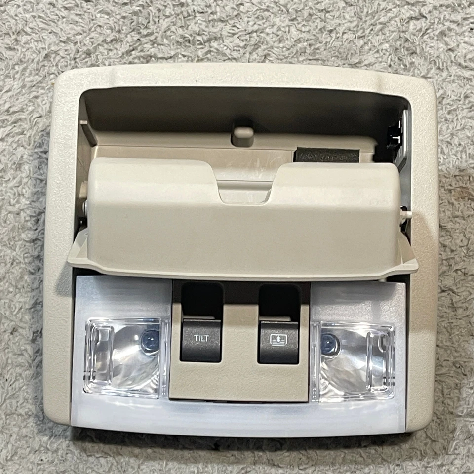 Console superior dianteiro 2010-2019 Lincoln MKT teto solar Power Tilt Slide bronzeado fabricante de equipamento original - Imagem 3 de 4