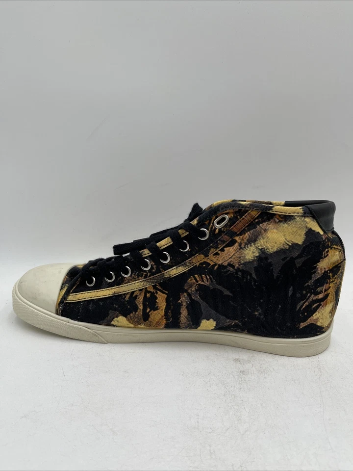 Zapatillas Celine Blank Casbah Mid con cordones doradas/negras talla 44 Foto 4 de 4