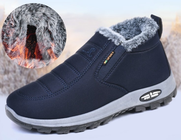 Mens Casual Snow Shoes waterproof shot snow boots cottonpadded shoes