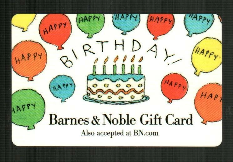 BARNES & NOBLE Happy Birthday, Cake 2017 Gift Card ( $0 )