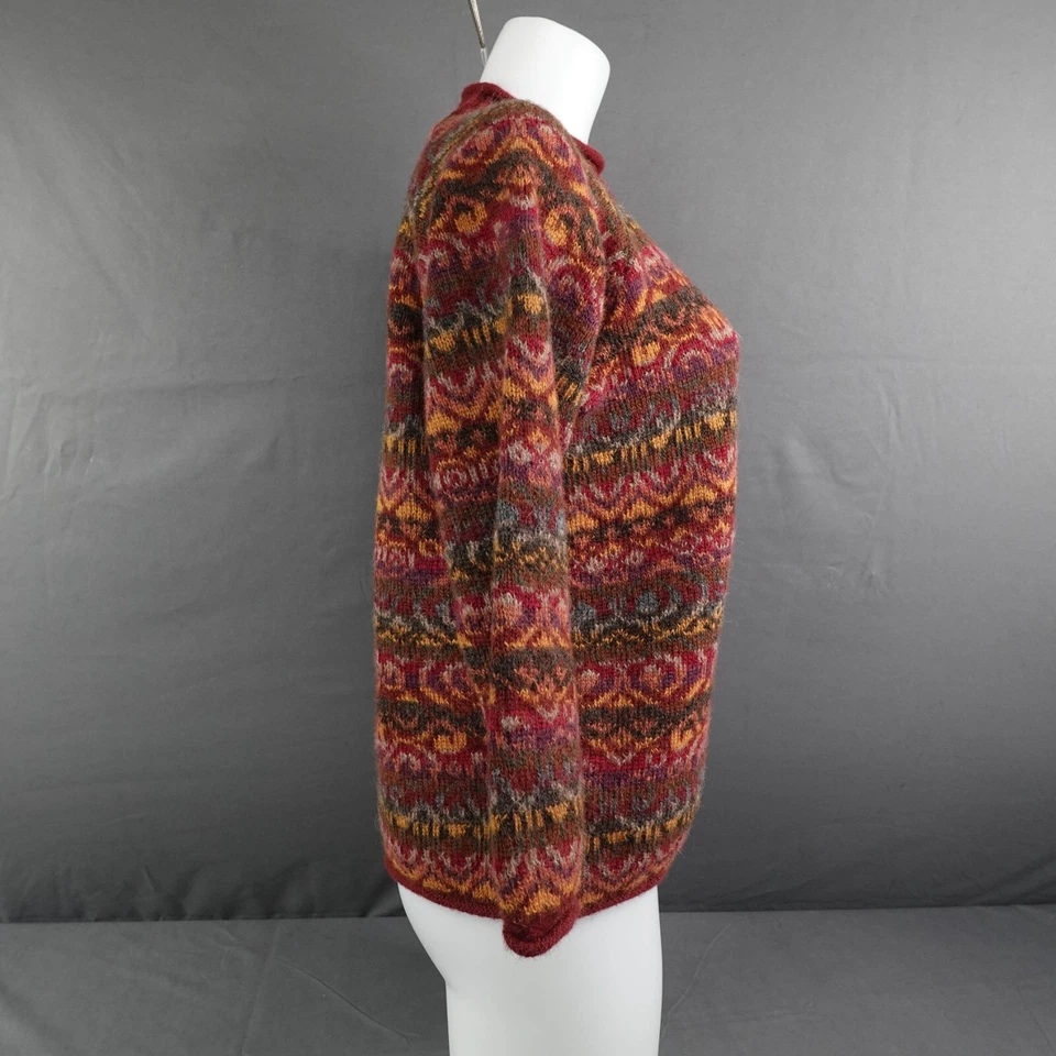 Suéter feminino pequeno alpaca tamanho grande aconchegante atemporal herança academia preppy - Imagem 4 de 4