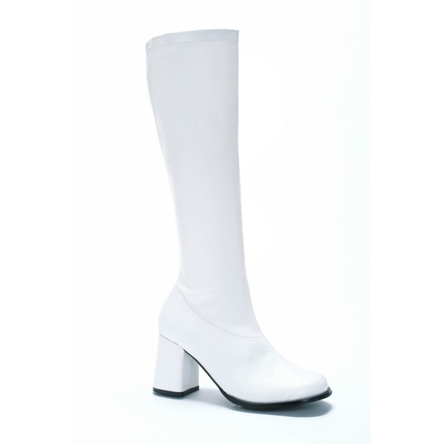 tall white gogo boots