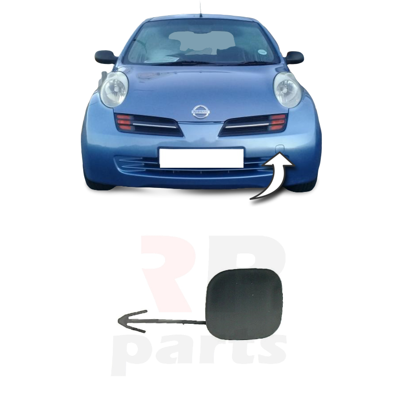Capuchon De Crochet De Remorquage Avant Pour Nissan Micra K14 (2014-2016) - Couverture Pare-chocs ABS - 4
