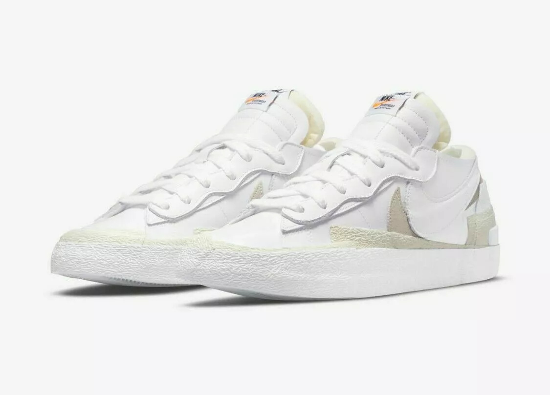 Nike x Sacai Blazer Low White Sail shiny Men s 13 DM6443 100