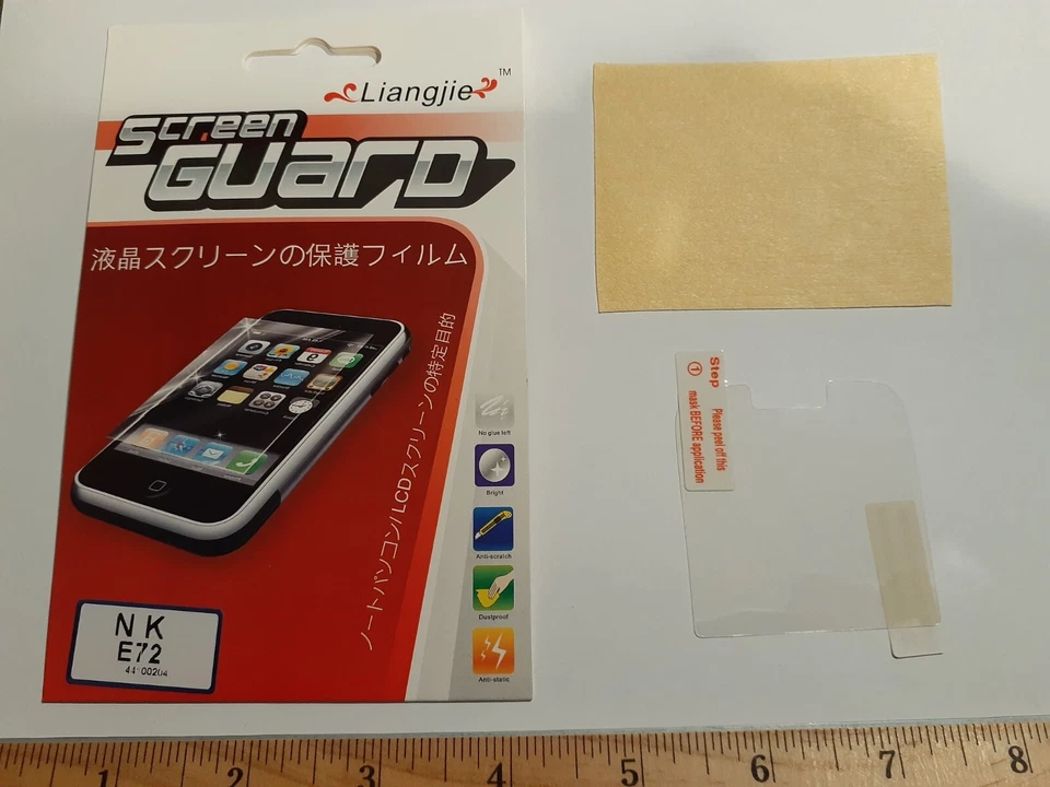 1 peça para Nokia E72 filme de tela alta transparente protetor de celular EUA ENVIO - Imagem 4 de 4