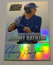 ⚾️2013 prizm draft picks JEREMY RATHJEN (auto/rookie/refractor) #81⚾️ *Dodgers*