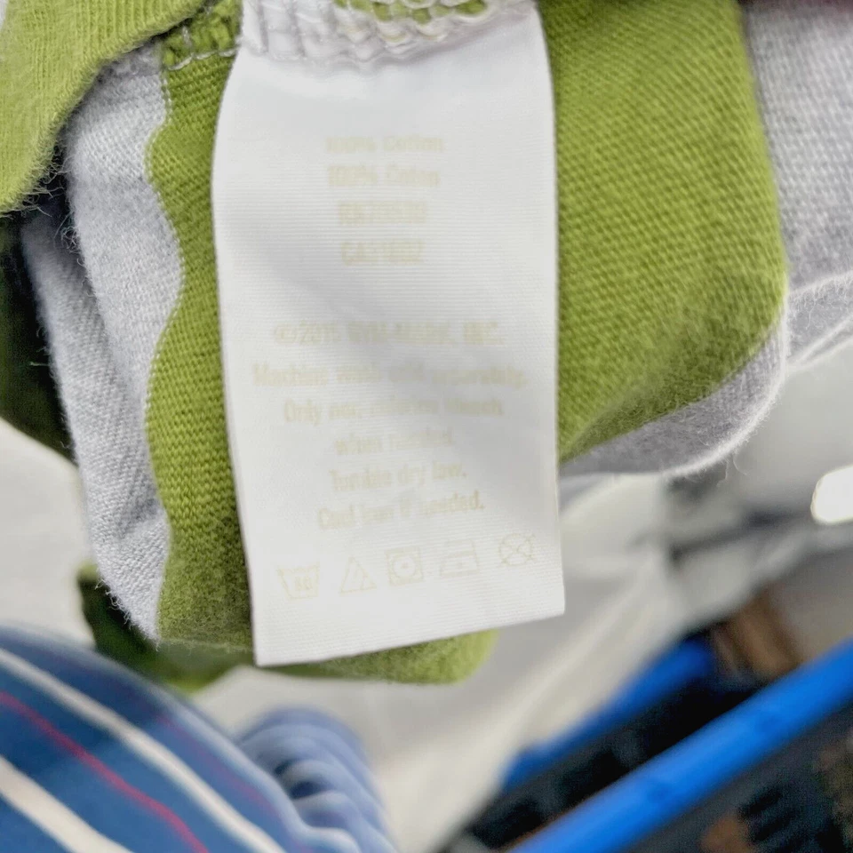 Camisa Crazy 8 Juvenil Niño Manga Larga Cuello Redondo Verde Rayas Talla M Mediana Foto 4 de 4