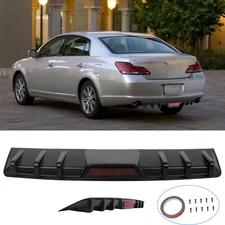 For Toyota Avalon Rear Bumper Diffuser Lip Spoiler Splitter Body Kit Matte Black