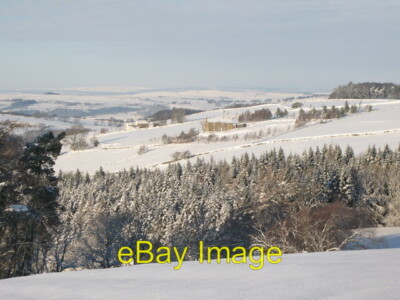 Foto 6x4 verschneite Weiden westlich von Park Gates Farm Sinderhope Blick über c2010