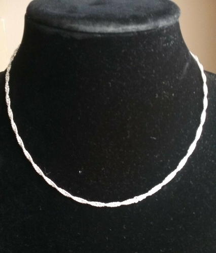 Erick's Sterling Silver 18 Inches Long Curly Rope Chain Taxco.925 - Picture 3 of 8