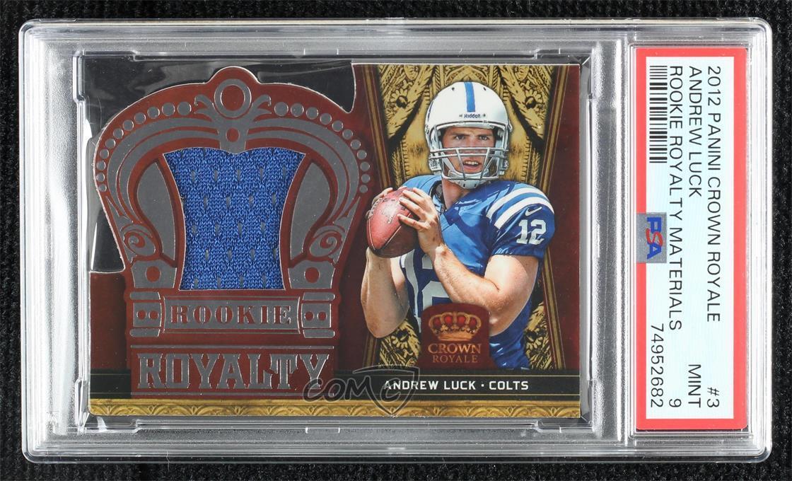 Andrew Luck Panini Crown Royale Rookie Royalty Materials #3 Base