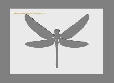 MYLAR SCHABLONE 'Dragonfly' 125/190 Mikron A3/A4/A5 Größen Basteln Kunst Malschablone 