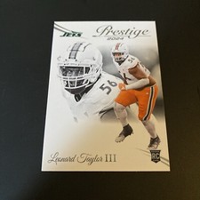 2024 Panini Prestige Leonard Taylor III Base Rookie Card #364 New York Jets