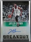 JAYLEN BROWN 2016 PANINI STUDIO ROOKIE AUTO AUTOGRAPH RC CARD #123/299!